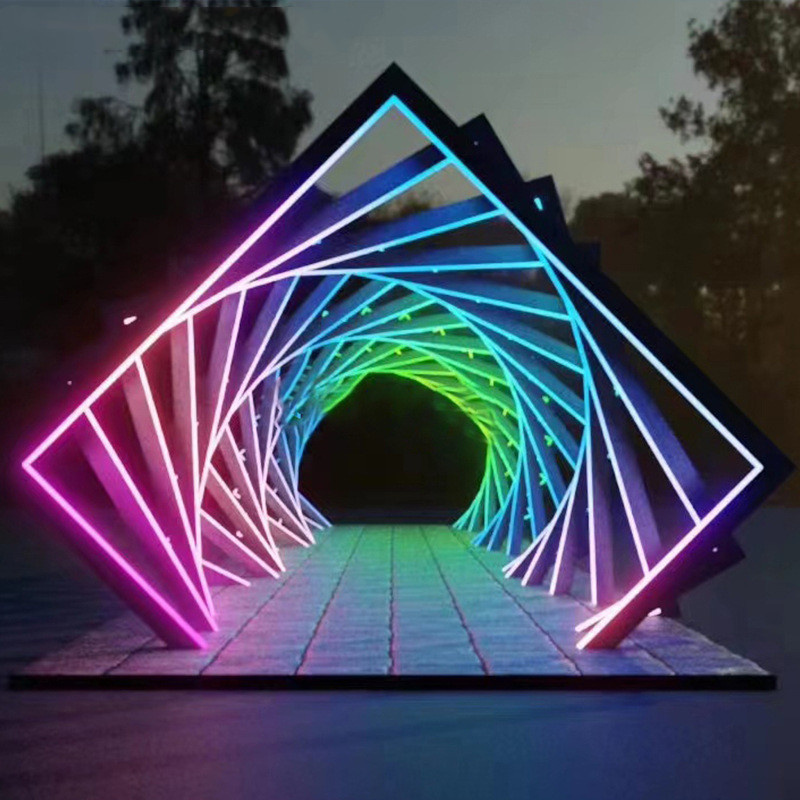 time tunnel led light | New Design Time Tunnel LED Light Neon Strip Pixel dmx512