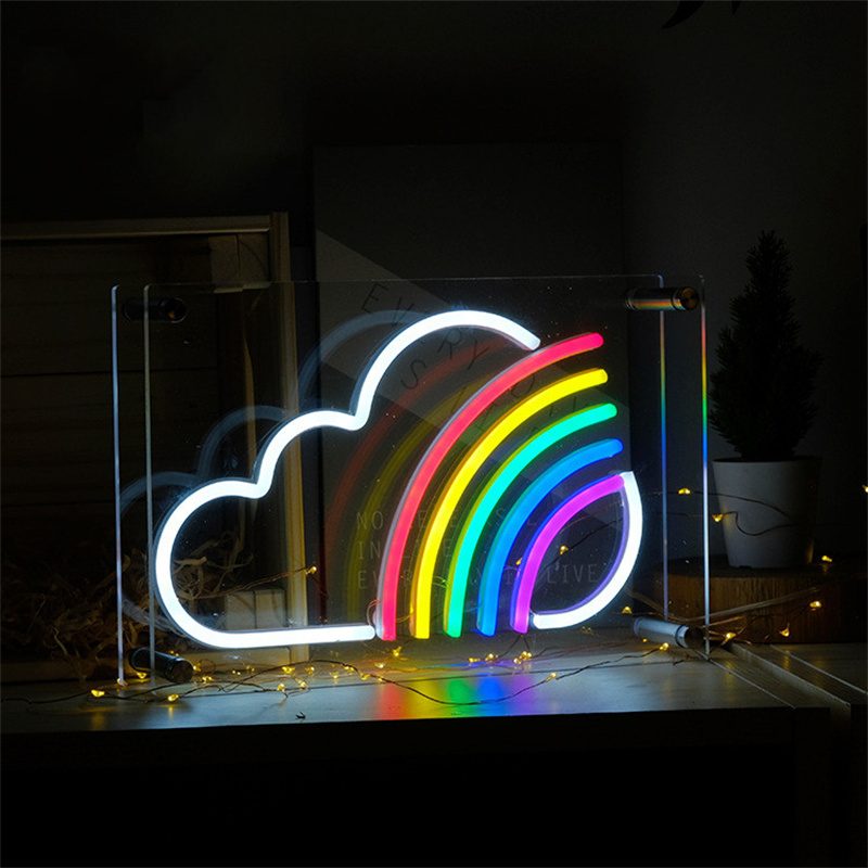RainBow Neon Sign | Waterproof Custom Light Up Neon Sign Acrylic Neon Light Box