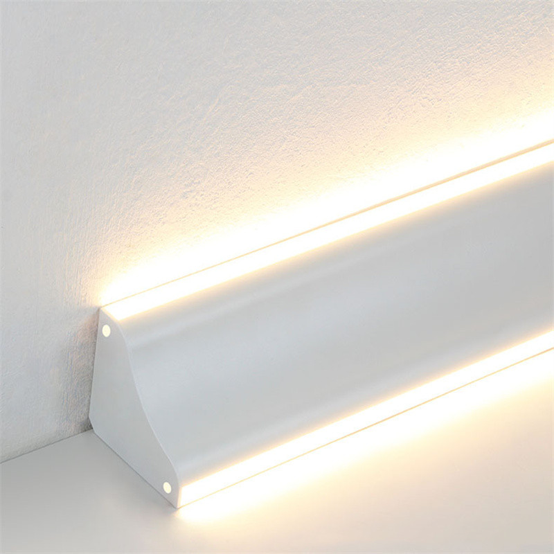 Lumières de profil de plafond | Lumières LED lumineuses pour lampe de ligne d'angle à canal souple sans plafond en gypse