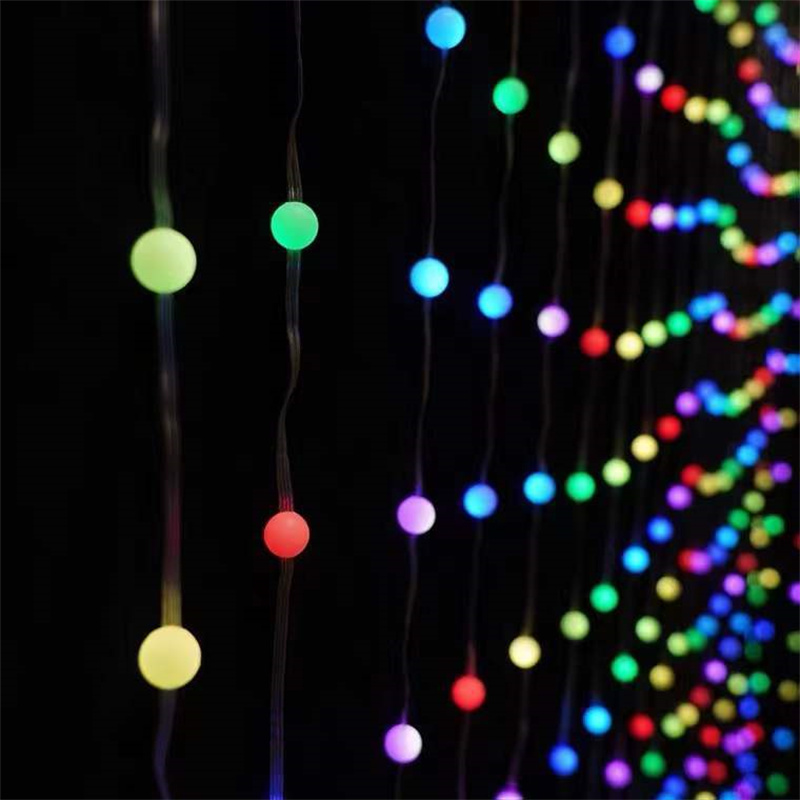 Led Fairy Smart Gardiner | App-kontrollert adresserbare RGB LED-pikselgardinlys String Waterfall Lights Programmerbare