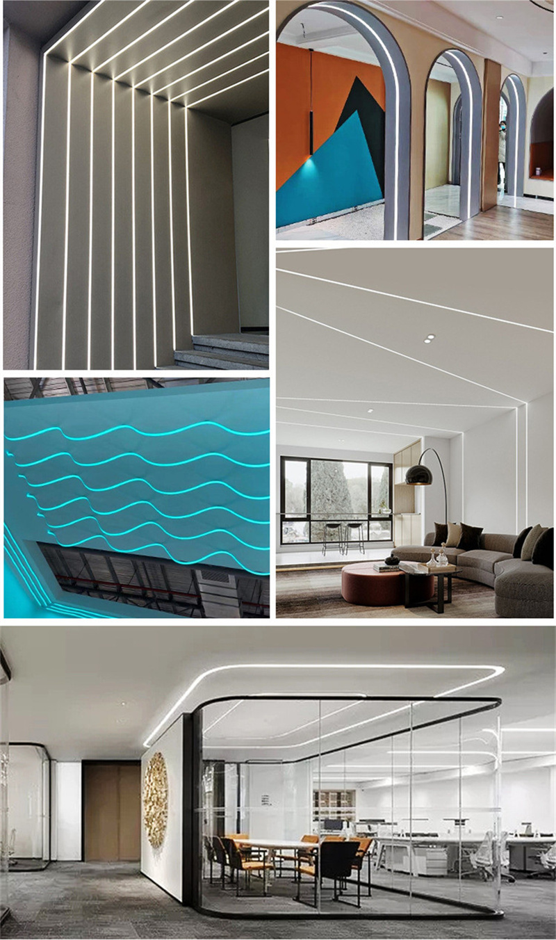 Neon Light Decoration | Seperated Neon Tube Recessed Silicone LED Flex Neon Light Tube Cover