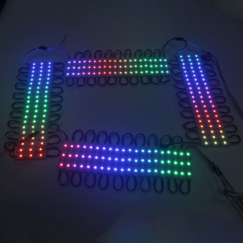 RGB PIXEL MODULE | Smart IC Waterproof LED Pixel Module Injection Mini 3SMD WS2811 RGB LED Pixel Lights