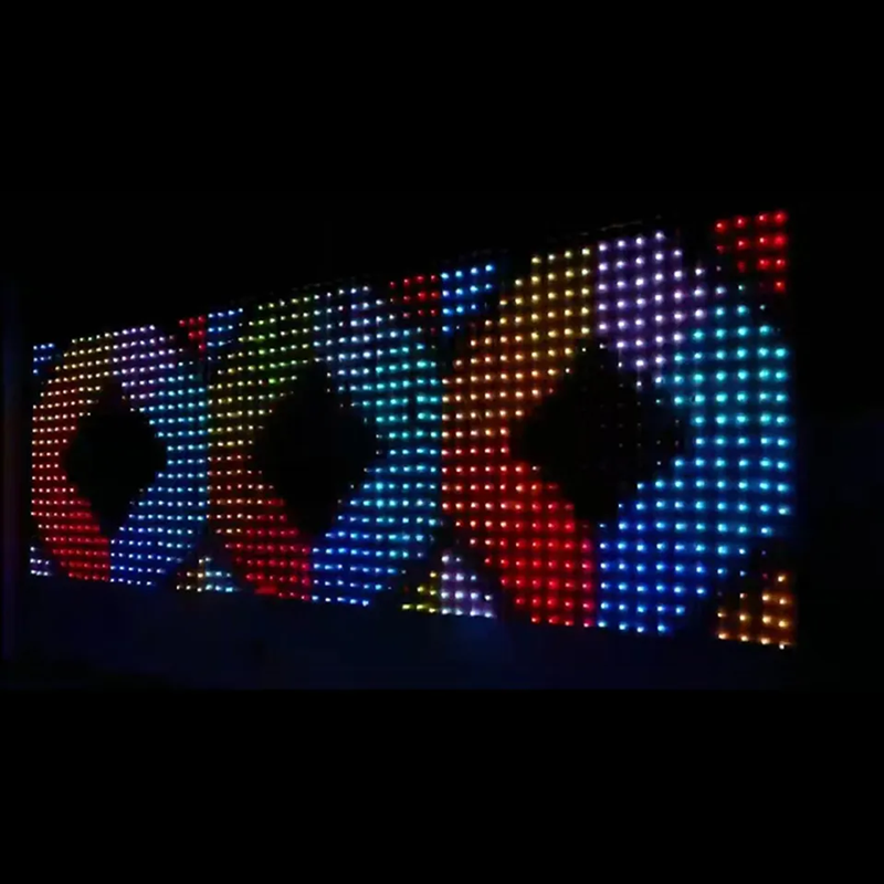 RGB Pixel Smart Curtain | App Controlled Addressable RGB LED Pixel Curtain Lights String Waterfall Lights Programmable