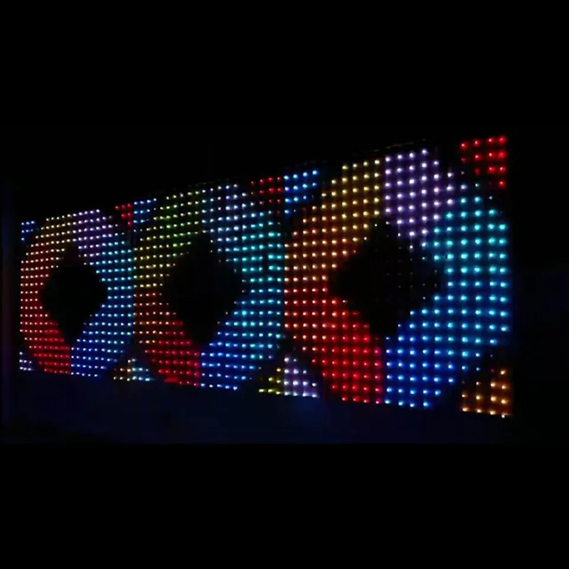 RGB Pixel Smart Curtain | RGB LED pikselna zavjesna svjetla koja se mogu adresirati pomoću aplikacije Kontrolirana vodopadna svjetla koja se mogu programirati