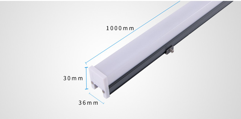 Size | DMX RGB LED Tube Line Light Advertising Display Outdoor Building Facade LED Linear Light