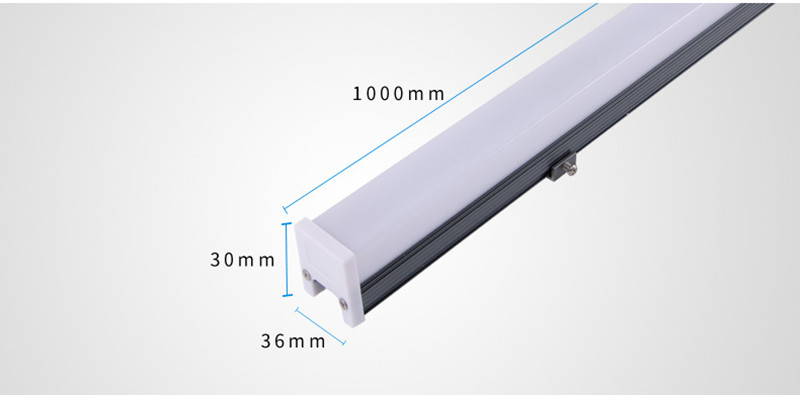 Rozmiar | DMX RGB LED Tube Line Light Wyświetlacz reklamowy Zewnętrzna elewacja budynku LED Linear Light