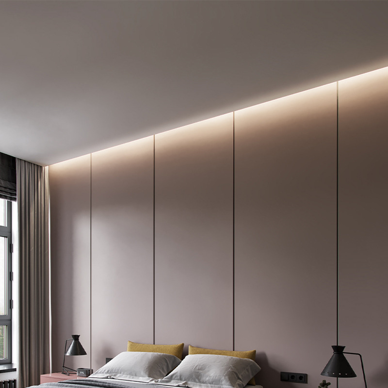 luce lineare per soffitto in gesso | Luce lineare a profilo in alluminio a LED per rondella a parete a LED lineare a sospensione a soffitto in gesso