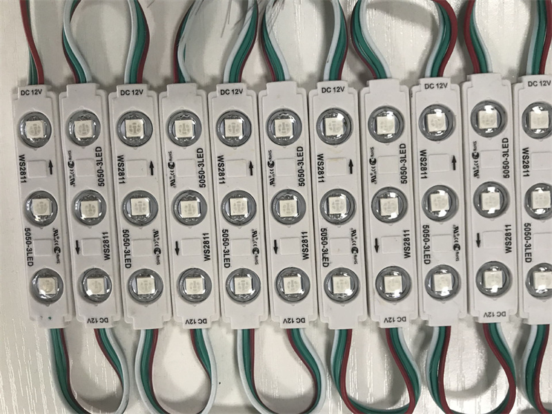 mini smd led module | Smart IC Waterproof LED Pixel Module Injection Mini 3SMD WS2811 RGB LED Pixel Lights