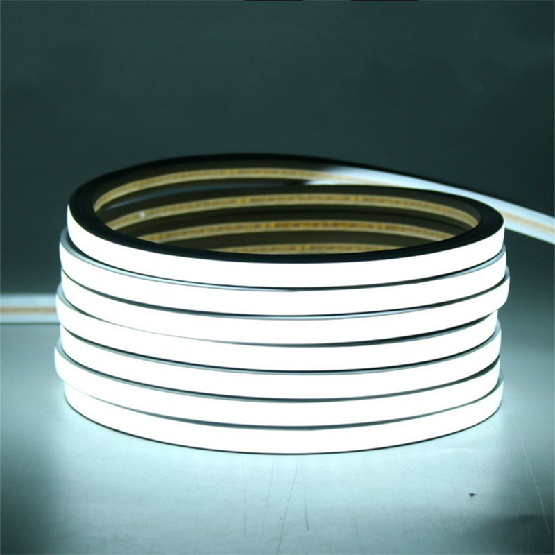 neon tube led | 10mm Embedded Silicone Outside Wall Light IP68 2835 LED Neon Strip LED Rope Lighting 6000K