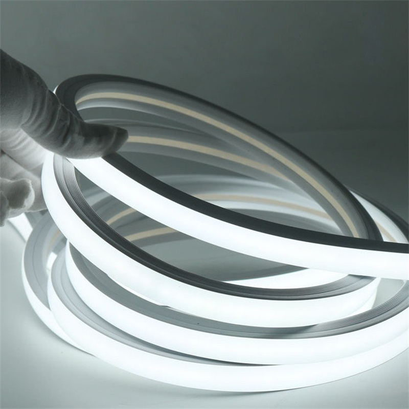 silikon neon flex remsa 10mm | 10mm inbäddad silikon yttervägglampa IP68 2835 LED Neon Strip LED-repbelysning 6000K