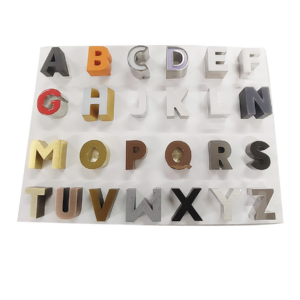 LED alphabet Sample Box | LED Signboard Stainless Steel Advertising Luminous Letters LED alphabet Sample Box