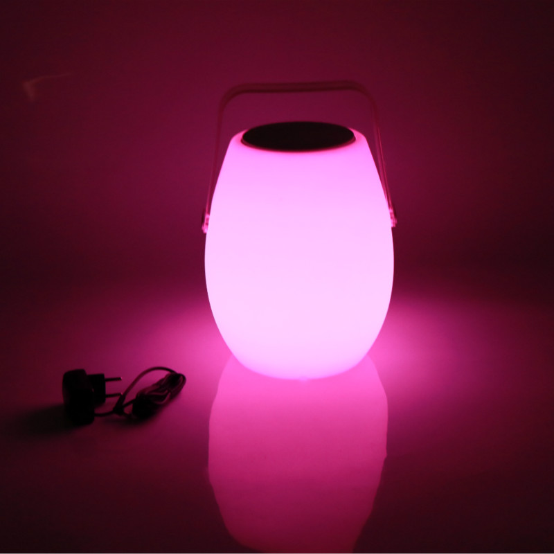 Haut-parleur LED rechargeable | Haut-parleur de lumière LED sans fil portable rechargeable Lumière musicale colorée IP65 LED Bluetooth