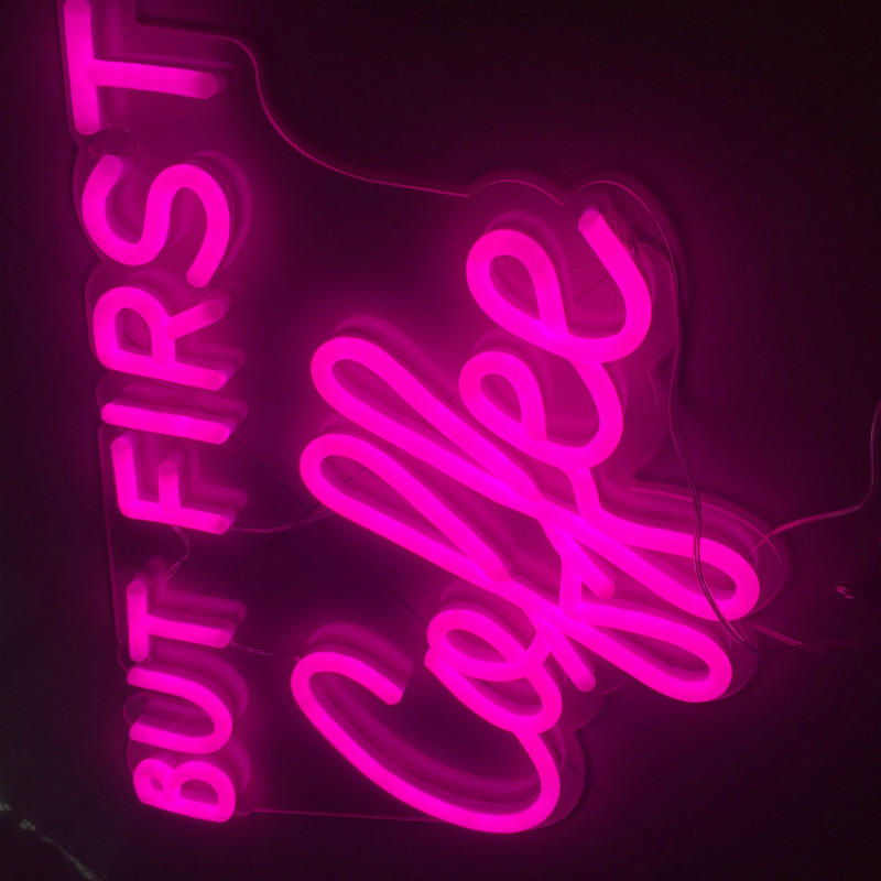 Acryl-Neonschild | DC12V China Custom Cafe Coffee Shop Acryl Leuchtreklame Dekorativer LED Neon Flex Buchstabe