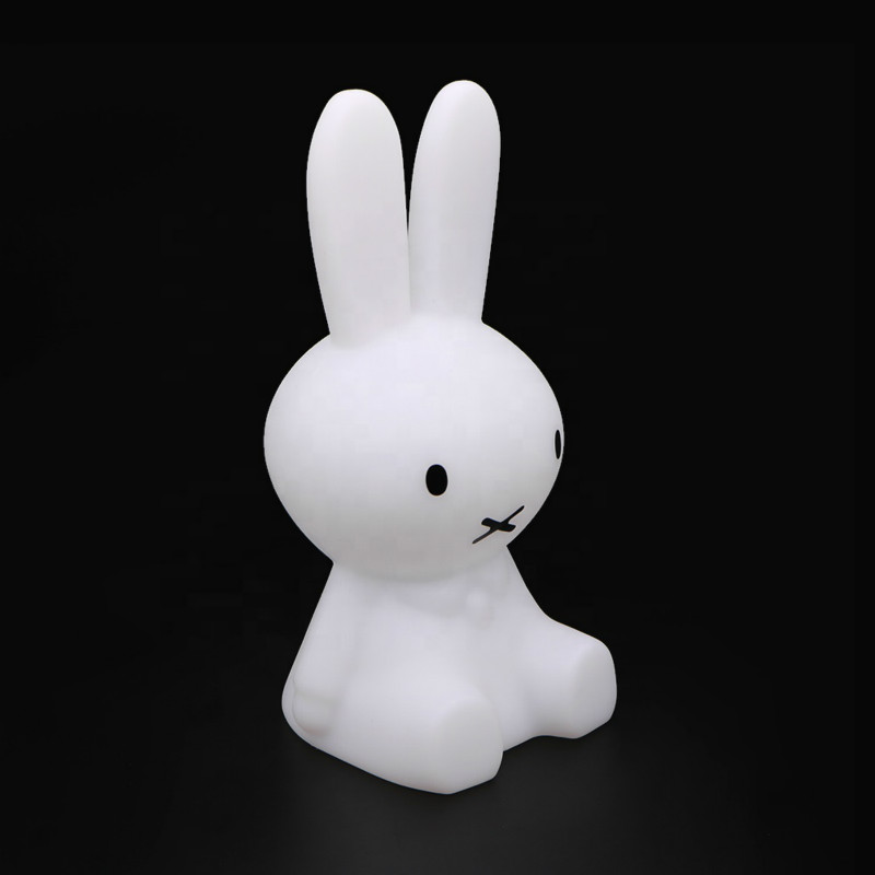 miffy kanin | 20 tommer dæmpbar LED-skrivebordslampe Børne Børneværelse Varm hvid Miffy Night Light 2800K