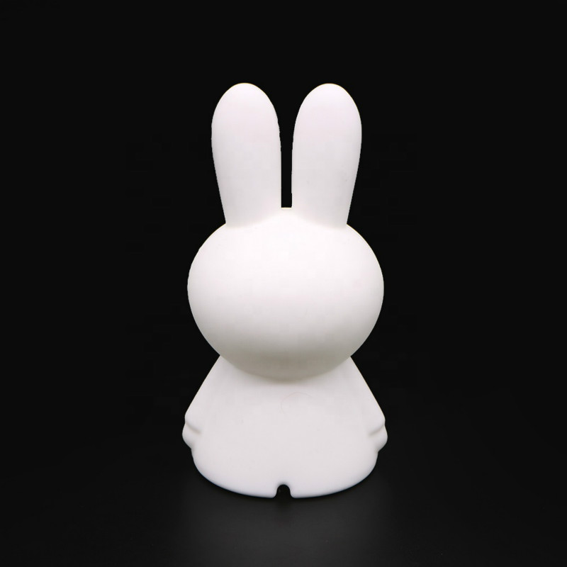 o miffy | Lâmpada de mesa LED regulável de 20 polegadas quarto infantil branco quente luz noturna 2800K