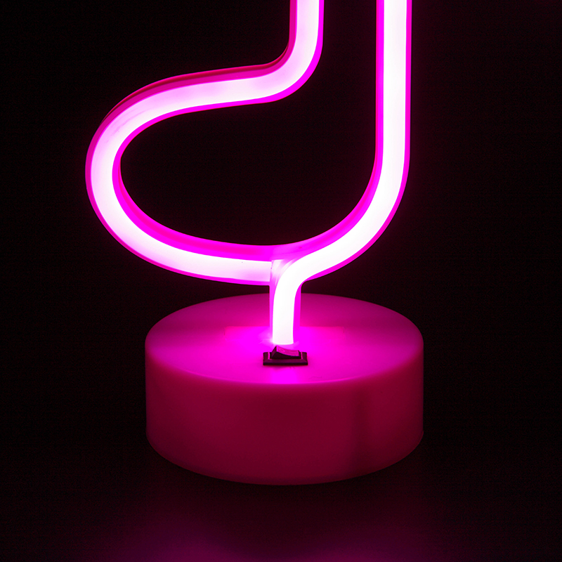 Christmas Decor Music Note Light Christmas Party Table LED Desktop Neon