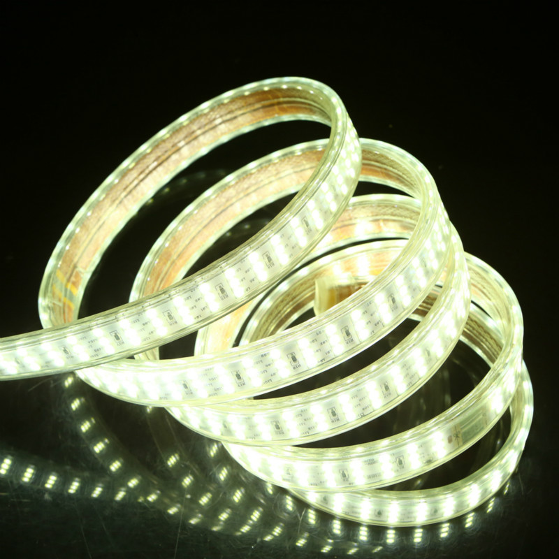 6000K SMD 2835 220V LED Strip | 276Ledsm SMD 2835 220V LED Strip Kastrad flexibel Vattentät högspänning LED Strip Light